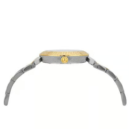 Versace Daphnis White Dial Two Tone Steel Strap Watch for Women - VEOCA0324