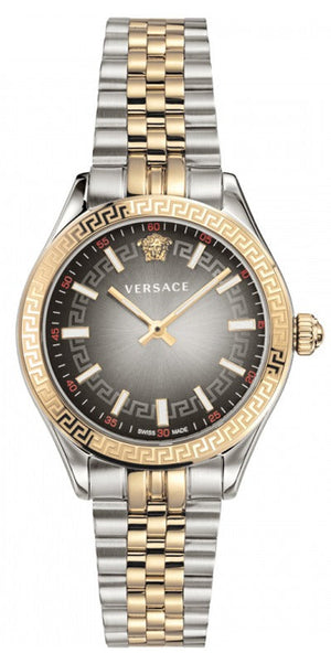 Versace Hellenyium Grey Dial Two Tone Steel Strap Watch for Women - VEHU00520