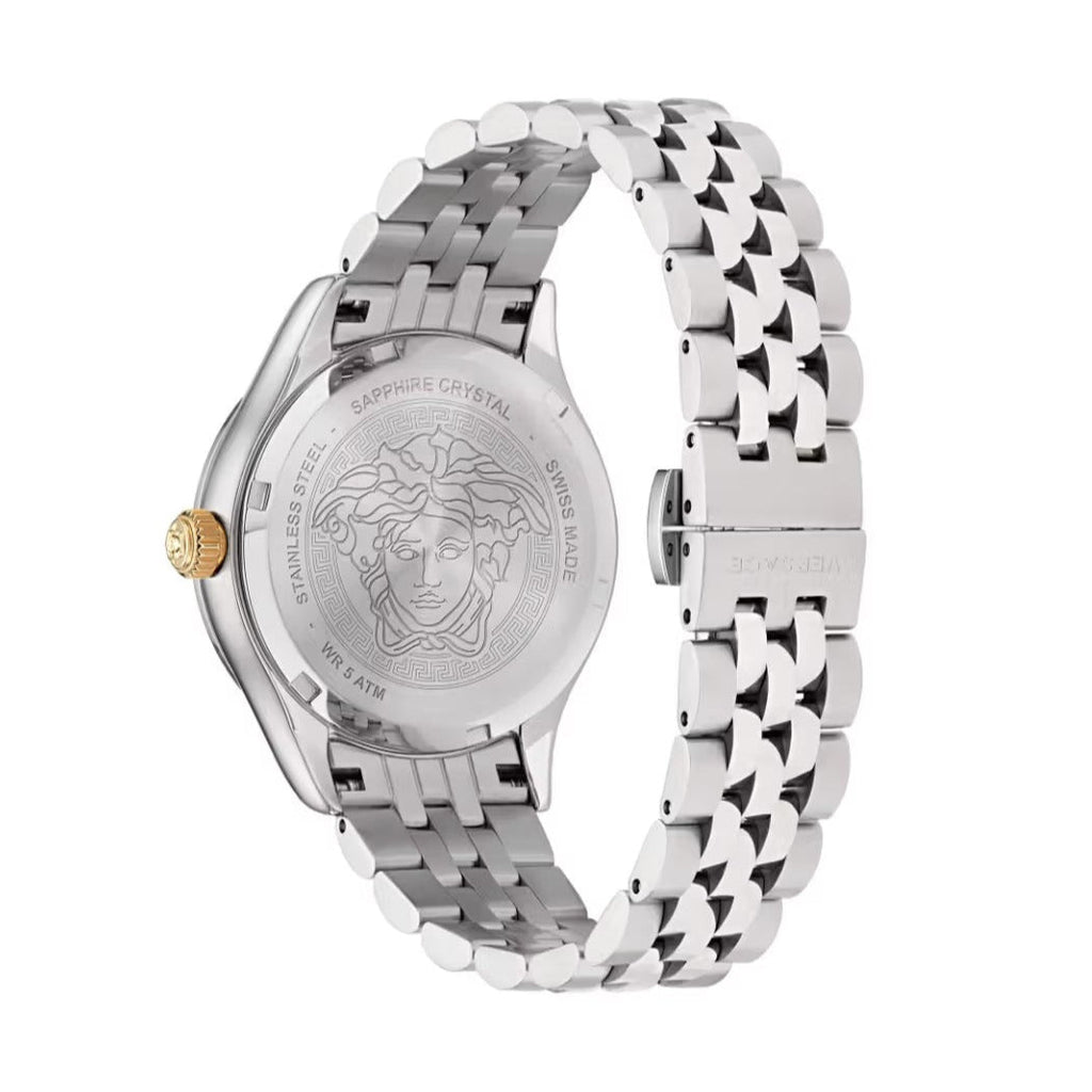 Versace Hellenyium Quartz Silver Dial Silver Steel Strap Watch for Women - VE2S00322