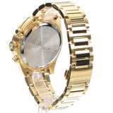 Versace Greca Dome Chronograph Black Dial Gold Steel Strap Watch for Men - VE6K00523