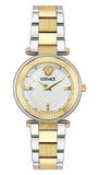 Versace Reve Analog White Dial Two Tone Steel Strap Watch for Women - VE8B00724