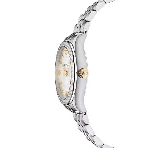 Versace Hellenyium Quartz Silver Dial Silver Steel Strap Watch for Women - VE2S00322