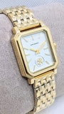 Tory Burch Robinson White Dial Gold Steel Strap Watch for Women - TBW1500