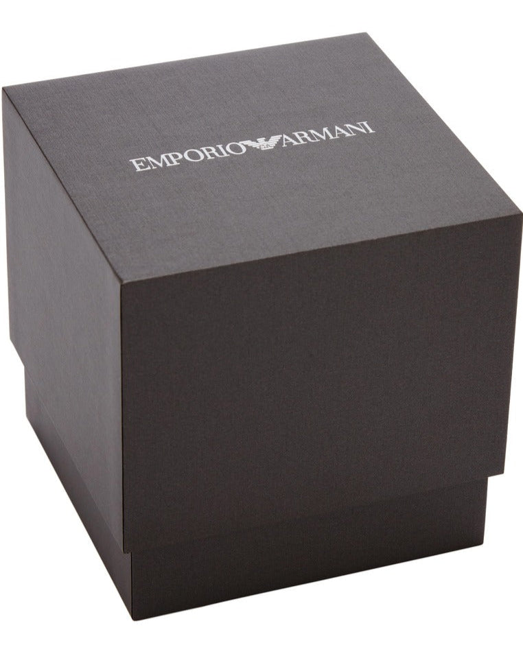 Emporio Armani Classic White Dial Green Leather Strap Watch for Women - AR11661