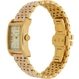 Tory Burch Eleanor White Dial Tri Tone Steel Strap Watch for Women - TBW1078