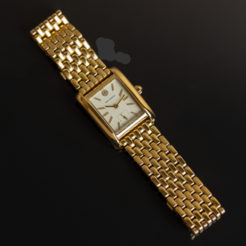 Tory Burch Eleanor White Dial Gold Steel Strap Watch for Women - TBW1060