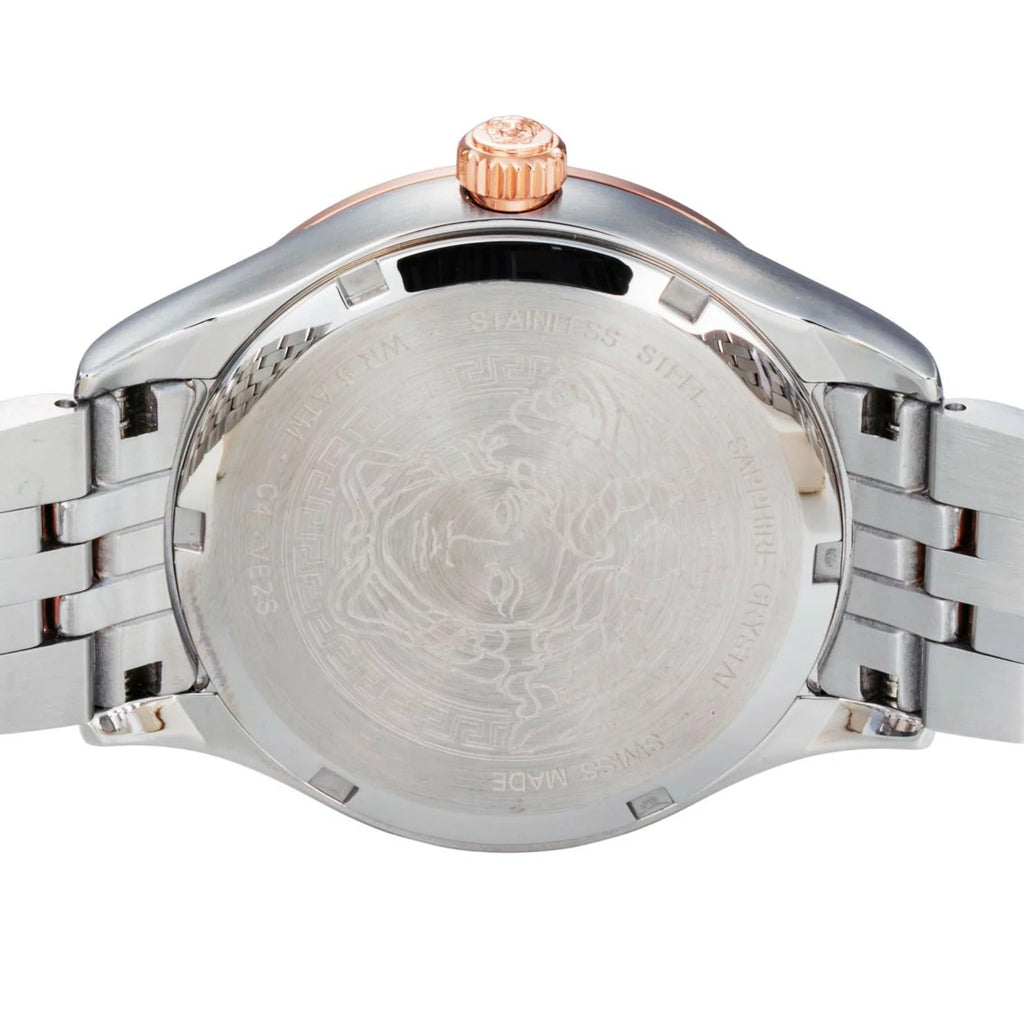 Versace Hellenyium Quartz Green Dial Two Tone Steel Strap Watch for Women - VE2S00422