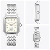 Tory Burch Robinson White Dial Silver Steel Strap Watch for Women - TBW1510