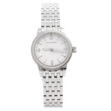 Burberry Utilitarian White Dial Silver Steel Strap Watch for Women - BU7856