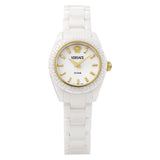 Versace DV One Mini White Dial White Ceramic Dial Watch for Women - VE9F00224