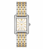 Tory Burch Eleanor White Dial Two Tone Steel Strap Watch for Women - TBW1070