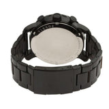 Fossil Nate Chrongraph Ion Plated Black Dial Black Steel Strap Watch for Men - JR1356