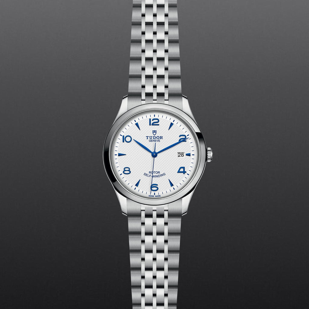 Tudor 1926 Automatic White Dial Silver Steel Strap Watch for Men - M91650-0005
