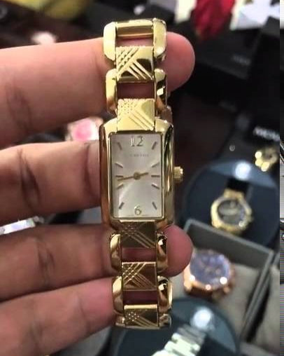 Burberry Heritage Silver Dial Brown Leather Strap Watch for Women - BU4213