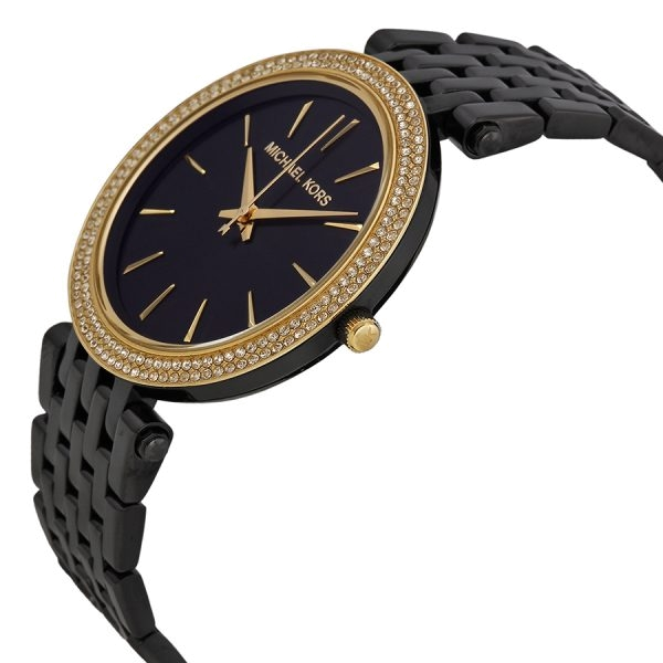 Michael Kors Darci Black Dial Black Steel Strap Watch for Women - MK3322