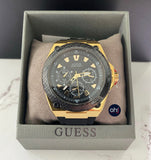 Guess Legacy Black Dial Black Rubber Strap Watch for Men - W1049G5