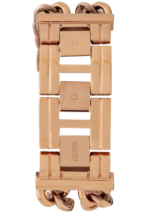 Guess Mod Heavy Metal Rose Gold Dial Rose Gold Steel Strap Watch For Women - W1117L3