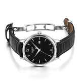 Tissot T Classic Tradition Black Dial Black Leather Strap Watch For Men - T063.610.16.057.00