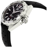 Tag Heuer Formula 1 Automatic Black Dial Black Rubber Strap Watch for Men - WAZ2113.FT8023