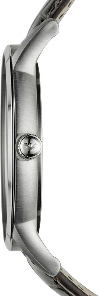 Emporio Armani Renato Classic Brown Dial Brown Leather Strap Watch For Men - AR2413