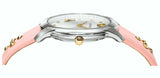 Versace Audrey Quartz White Dial Pink Leather Strap Watch for Women - VELR00119