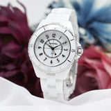 Chanel J12 Quartz White Dial White Steel Strap Watch for Women - J12 H5698