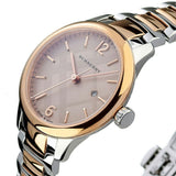 Burberry The Classic Rose Gold Dial Two Tone Steel Strap Watch for Women - BU10117
