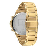 Tommy Hilfiger Iconic Quartz White Dial Gold Steel Strap Watch for Men - 1791538