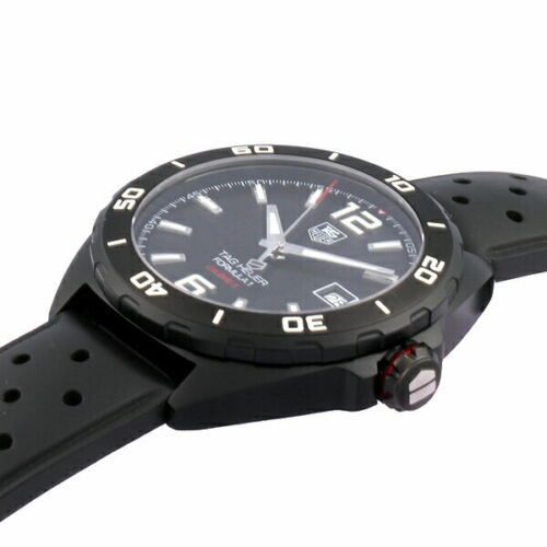 Tag Heuer Formula 1 Automatic Black Dial Black Rubber Strap Watch for Men - WAZ2115.FT8023