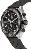 Tag Heuer Formula 1 Black Dial Black Leather Strap Watch for Men - CAZ1010.FT8024