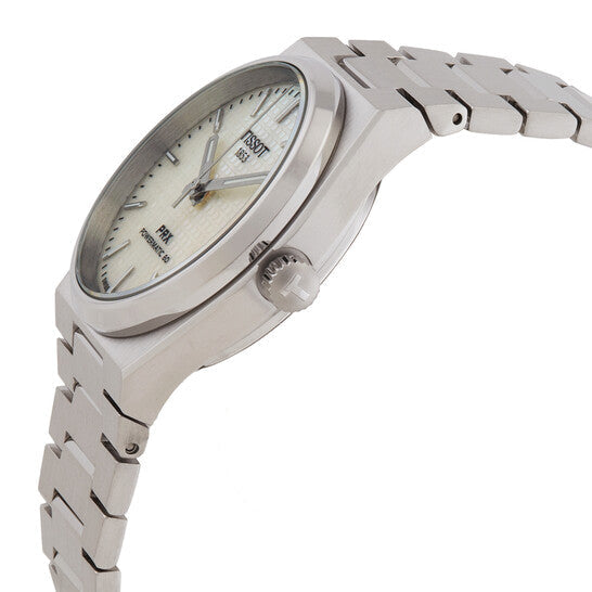 Tissot PRX Powermatic 80 White Dial Silver Steel Strap Watch for Men - T137.207.11.111.00