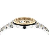 Versace Greca Logo Moonphase Mother of Pearl Dial Two Tone Steel Strap Watch for Women - VE7G00524