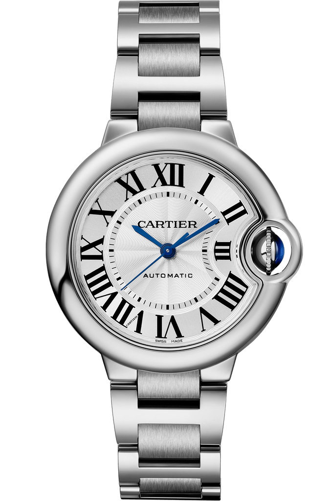 Cartier Ballon Bleu De Cartier Silver Dial Silver Steel Strap Watch for Women - WSBB0044