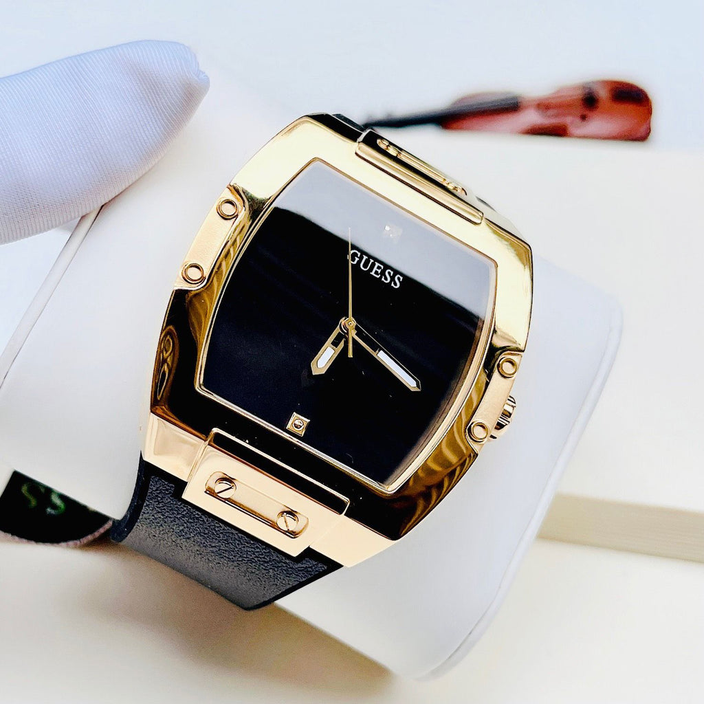 Guess Phoenix Black Dial Black Rubber Strap Watch for Men - GW0386G3