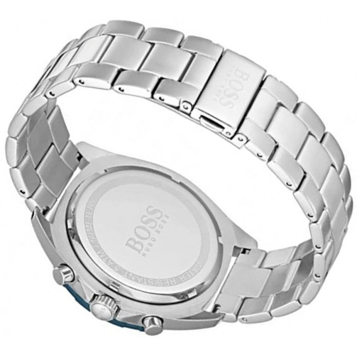 Hugo Boss Ikon White Dial Silver Steel Strap Watch for Men - 1512964