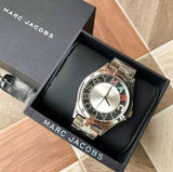 Marc Jacobs Henry Skeleton Silver Dial Silver Steel Strap Watch for Women - MBM3262