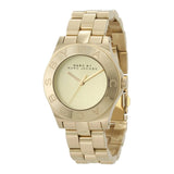 Marc Jacobs Blade Gold Dial Gold Steel Strap Watch for Women - MBM3126