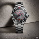 Tag Heuer Formula 1 Quartz Anthracite Dial Silver Steel Strap Watch for Men - WAZ1018.BA0842