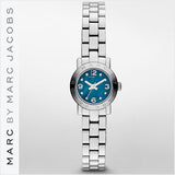 Marc Jacobs Amy Blue Dial Silver Steel Strap Watch for Women - MBM3274