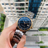 Tissot Luxury Powermatic 80 Black Dial Silver Steel Strap Watch For Men - T086.407.22.051.00