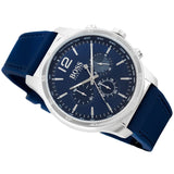 Hugo Boss Professional Chronograph Blue Dial Blue Silicone Strap Watch for Men - 1513526