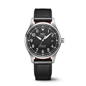 IWC Pilot's Mark XVIII 40mm Black Dial Black Leather Strap Watch for Men - IW327001
