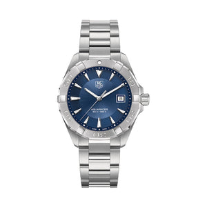 Tag Heuer Aquaracer Quartz Blue Dial Silver Steel Strap Watch for Men - WAY1112.BA0928