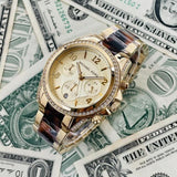 Michael Kors Blair Gold Dial Two Tone Steel Strap Watch for Women - MK6094