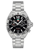 Tag Heuer Formula 1 Black Dial Silver Steel Strap Watch for Men - WAZ111A.BA0875