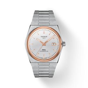 Tissot PRX Powermatic 80 Silver Dial Silver Steel Strap Watch For Men - T1374072203100