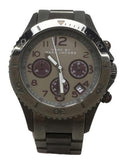 Marc Jacobs Rock Chronograph Gunmetal Grey Dial Grey Steel Strap Watch for Men - MBM3160