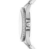 Michael Kors Everest Three hand Silver Dial Silver Steel Strap Watch For Women - MK7403