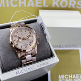 Michael Kors Paris Limited Edition Rose Gold Dial Steel Strap Watch for Women - MK5716