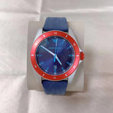 Emporio Armani Sigma Quartz Blue Dial Blue Silicone Strap Watch For Men - AR11217